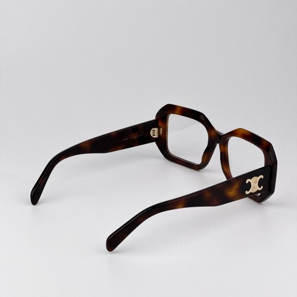 Celine TRIOMPHE CL50155I Eyeglasses – Blonde Havana Rectangle Frame | Model 053 - Picture 5 of 9